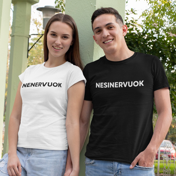 Marškinėlių komplektas "Nenervuok - nesinervuok" Marškinėlių komplektas "Nenervuok - nesinervuok"