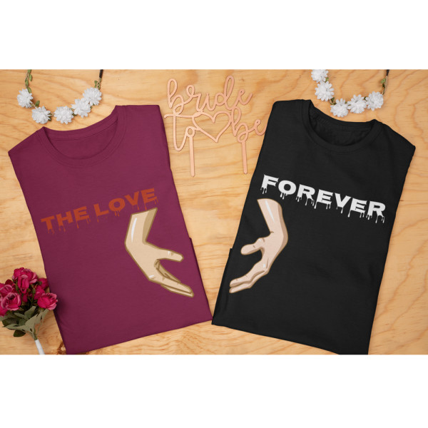 Marškinėlių komplektas "The Love forever" Marškinėlių komplektas "The Love forever"