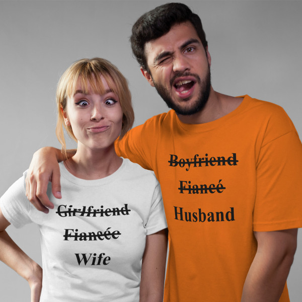 Marškinėlių komplektas "Wife and husband" Marškinėlių komplektas "Wife and husband"