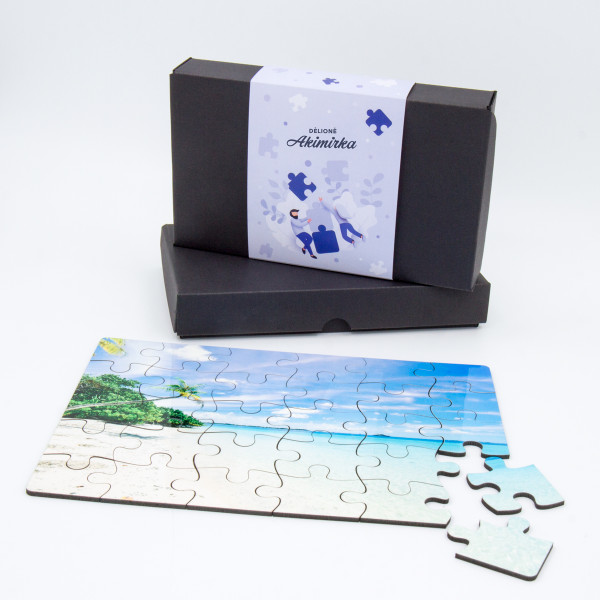 Medinė dėlionė "Akimirka" su Jūsų pasirinkta nuotrauka (25x17cm) Medinė dėlionė "Akimirka" su Jūsų pasirinkta nuotrauka (25x17cm)