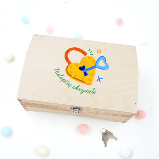 Medinė skrynelė "Paslapčių skrynelė"