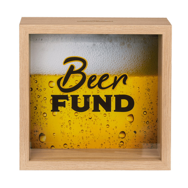 Medinė taupyklė - rėmelis "Beer fund" Medinė taupyklė - rėmelis "Beer fund"