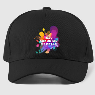 Medvilninė kepuraitė su Jūsų sukurtu dizainu Medvilninė kepuraitė su Jūsų sukurtu dizainu