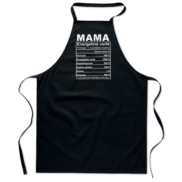 Medvilninė prijuostė "Mamos sudėtis"