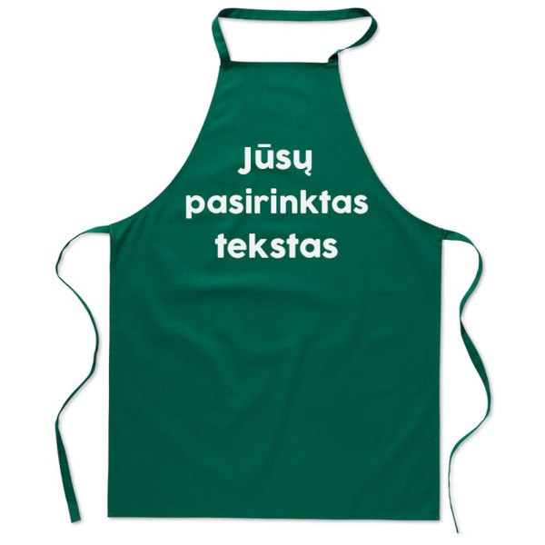 Medvilninė prijuostė su Jūsų pasirinktu tekstu Medvilninė prijuostė su Jūsų pasirinktu tekstu