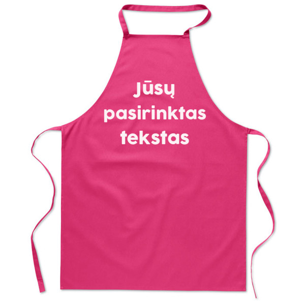 Medvilninė prijuostė su Jūsų pasirinktu tekstu Medvilninė prijuostė su Jūsų pasirinktu tekstu