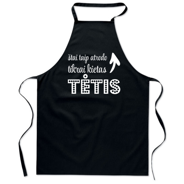 Medvilninė prijuostė "Taip atrodo kietas TĖTIS" Medvilninė prijuostė "Taip atrodo kietas TĖTIS"