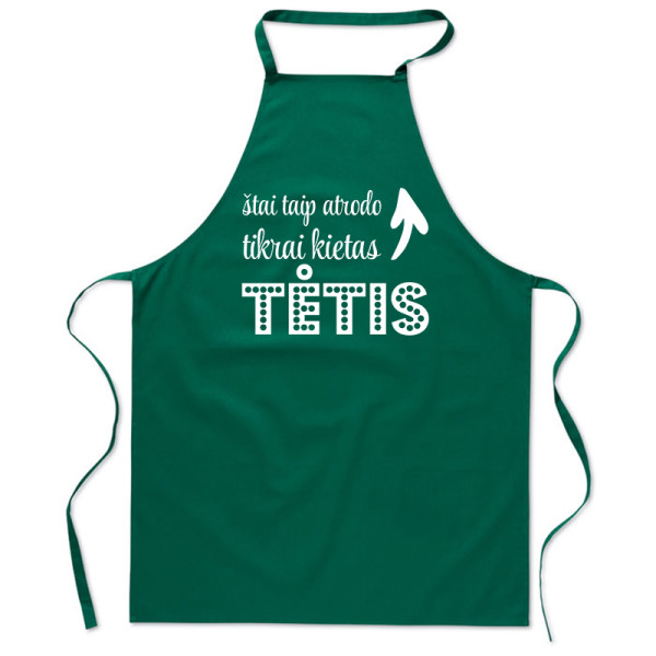 Medvilninė prijuostė "Taip atrodo kietas TĖTIS" Medvilninė prijuostė "Taip atrodo kietas TĖTIS"