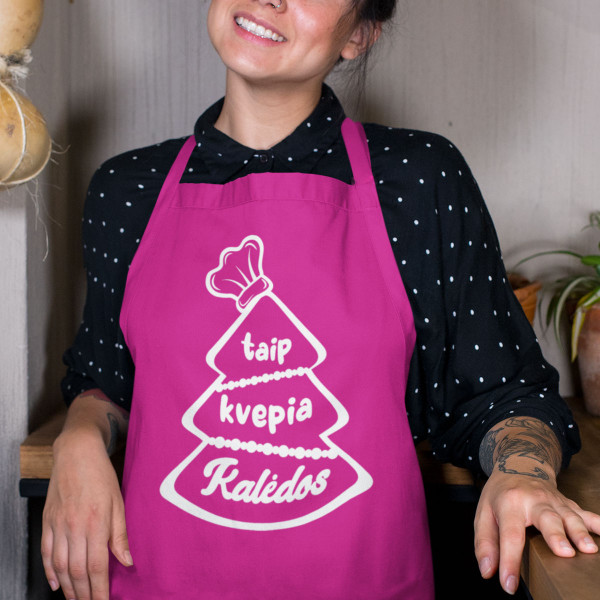 Medvilninė prijuostė "Taip kvepia Kalėdos" Medvilninė prijuostė "Taip kvepia Kalėdos"