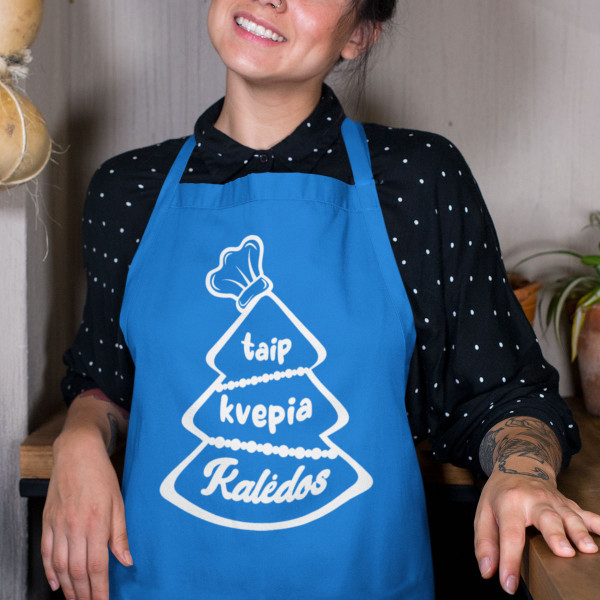 Medvilninė prijuostė "Taip kvepia Kalėdos" Medvilninė prijuostė "Taip kvepia Kalėdos"
