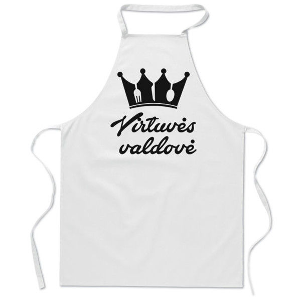 Medvilninė prijuostė "Virtuvės valdovė"