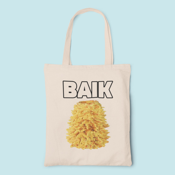 Medžiaginis maišelis "Baik šakotis" Medžiaginis maišelis "Baik šakotis"