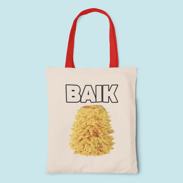 Medžiaginis maišelis "Baik šakotis" Medžiaginis maišelis "Baik šakotis"
