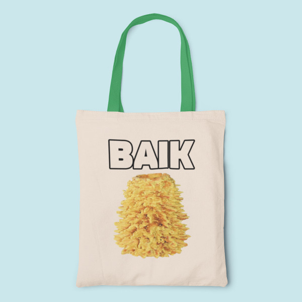 Medžiaginis maišelis "Baik šakotis" Medžiaginis maišelis "Baik šakotis"