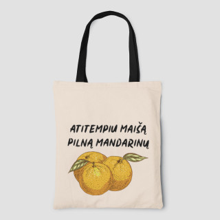 Medžiaginis maišelis "Maišas pilnas mandarinų"