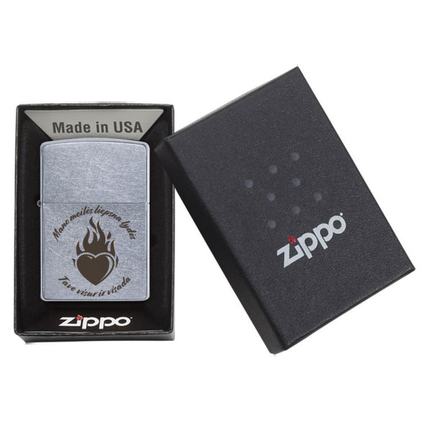 Zippo žiebtuvėlis "Meilės liepsna" Zippo žiebtuvėlis "Meilės liepsna"