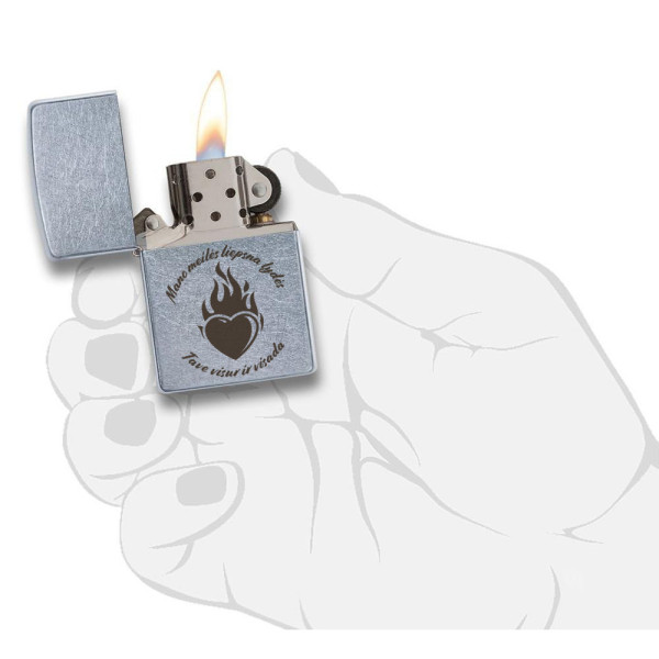 Zippo žiebtuvėlis "Meilės liepsna" Zippo žiebtuvėlis "Meilės liepsna"