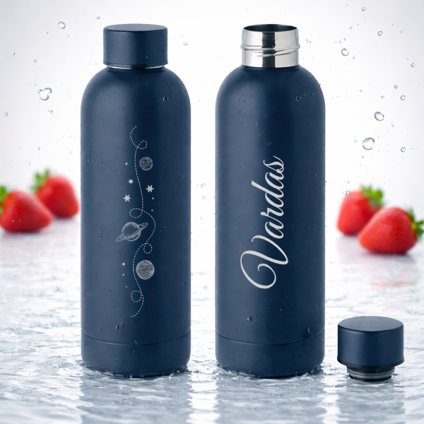 Metalinė termo gertuvė "Kosmosas" su Jūsų pasirinktu vardu (500ml)