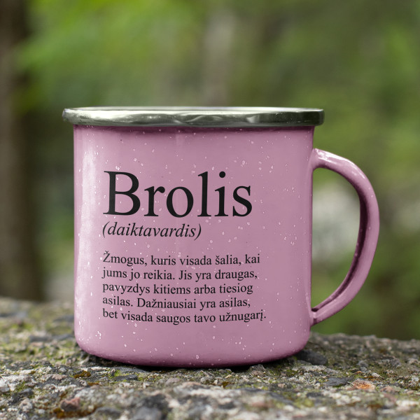 Metalinis puodelis "Brolis" Metalinis puodelis "Brolis"