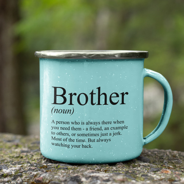 Metalinis puodelis "Brother" Metalinis puodelis "Brother"