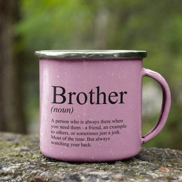 Metalinis puodelis "Brother" Metalinis puodelis "Brother"