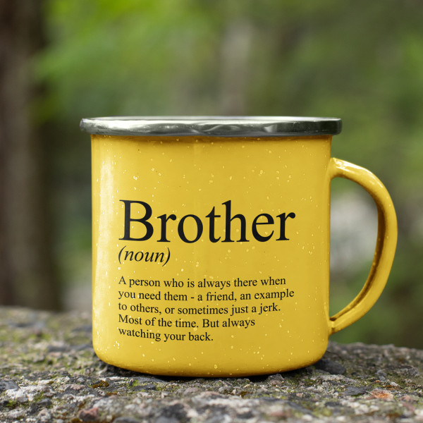 Metalinis puodelis "Brother" Metalinis puodelis "Brother"