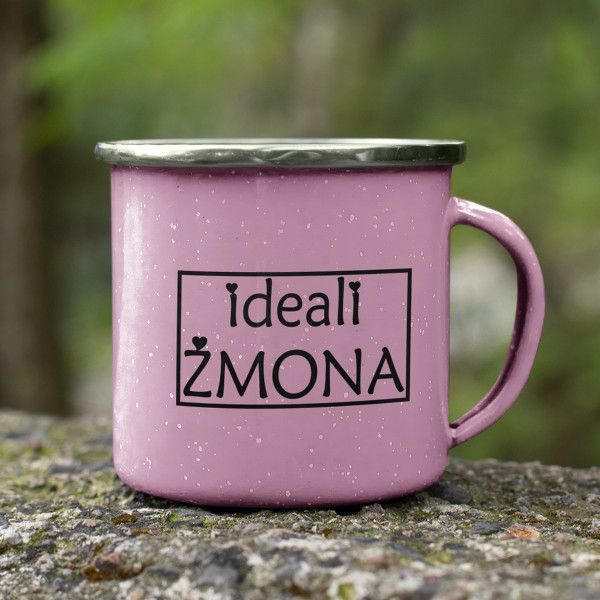 Metalinis puodelis "Ideali žmona" Metalinis puodelis "Ideali žmona"