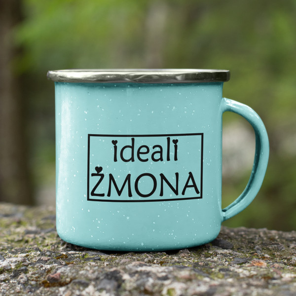 Metalinis puodelis "Ideali žmona" Metalinis puodelis "Ideali žmona"