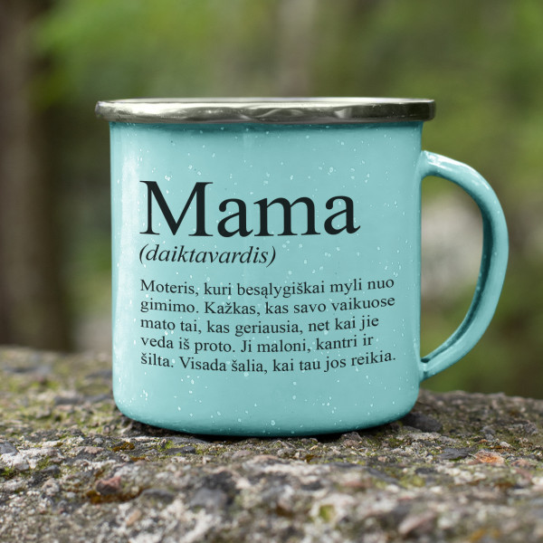 Metalinis puodelis "Mama" Metalinis puodelis "Mama"