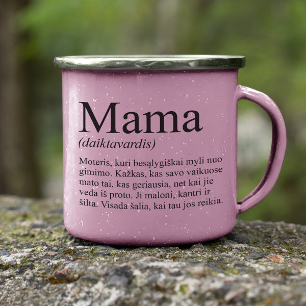Metalinis puodelis "Mama" Metalinis puodelis "Mama"