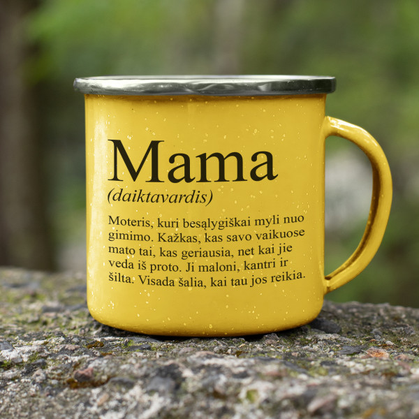 Metalinis puodelis "Mama" Metalinis puodelis "Mama"