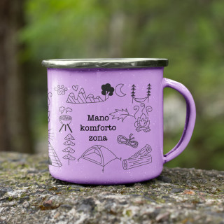 Metalinis puodelis "Mano komforto zona"