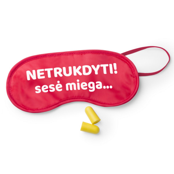 Miego kaukė "Sesė ilsisi" Miego kaukė "Sesė ilsisi"