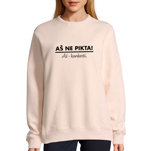 UNISEX pastelinis "Sully" džemperis "Aš ne pikta" UNISEX pastelinis "Sully" džemperis "Aš ne pikta"