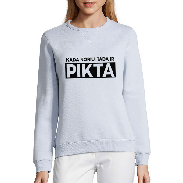 UNISEX pastelinis "Sully" džemperis "Kada noriu, tada ir pikta" UNISEX pastelinis "Sully" džemperis "Kada noriu, tada ir pikta"