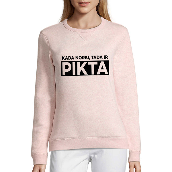 UNISEX pastelinis "Sully" džemperis "Kada noriu, tada ir pikta" UNISEX pastelinis "Sully" džemperis "Kada noriu, tada ir pikta"
