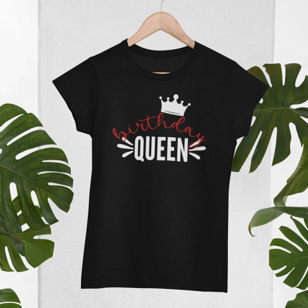 Moteriški marškinėliai "Birthday queen"