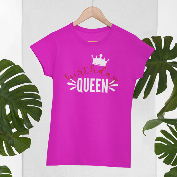 Moteriški marškinėliai "Birthday queen"