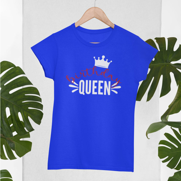 Moteriški marškinėliai "Birthday queen"