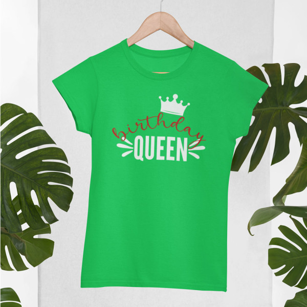 Moteriški marškinėliai "Birthday queen"