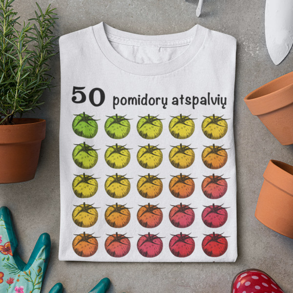 Moteriški marškinėliai "50 pomidorų atspalvių" Moteriški marškinėliai "50 pomidorų atspalvių"
