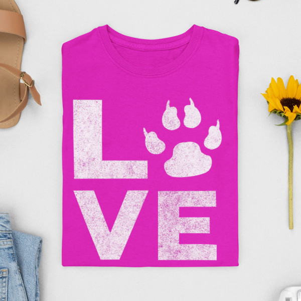 Moteriški marškinėliai "Animal love"