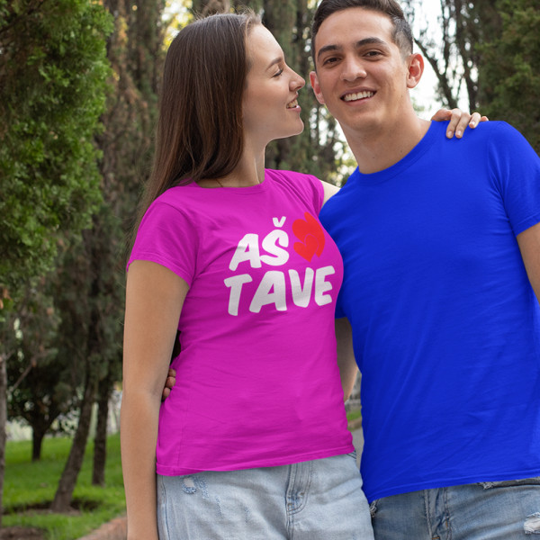 Moteriški marškinėliai "Aš myliu tave" Moteriški marškinėliai "Aš myliu tave"