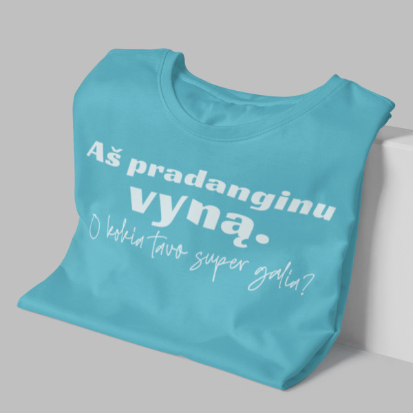 Moteriški marškinėliai "Aš pradanginu vyną"