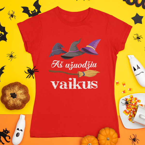 Moteriški marškinėliai "Aš užuodžiu vaikus"