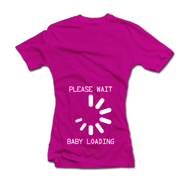 Moteriški marškinėliai "Baby loading" Moteriški marškinėliai "Baby loading"