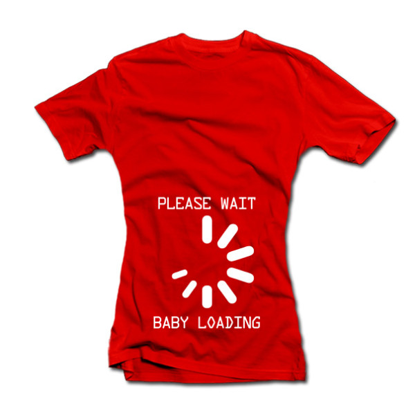 Moteriški marškinėliai "Baby loading" Moteriški marškinėliai "Baby loading"