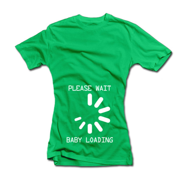 Moteriški marškinėliai "Baby loading" Moteriški marškinėliai "Baby loading"