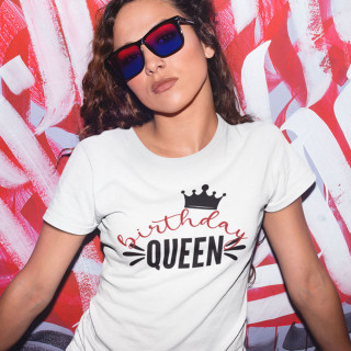 Moteriški marškinėliai "Birthday queen"