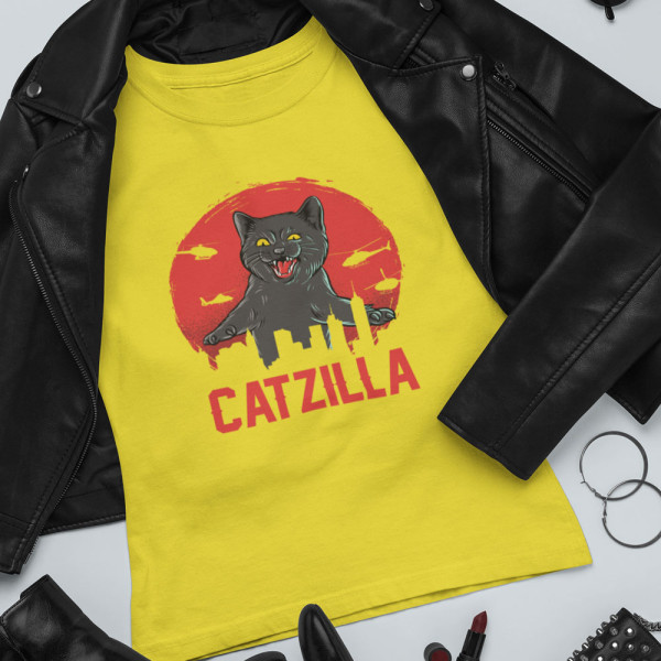 Moteriški marškinėliai "Catzilla" Moteriški marškinėliai "Catzilla"